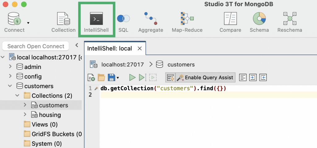 screenshot of Studio 3T